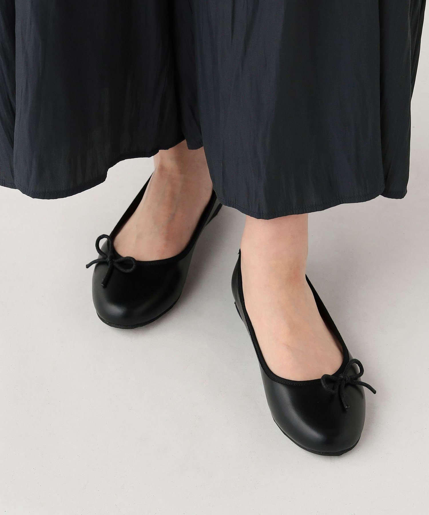 【SALE／30%OFF】BEAMS HEART WOMEN 横リボン バレエ シューズ ビームス ハート シューズ・靴 バレエシューズ ブラウン ブラック【送料無料】