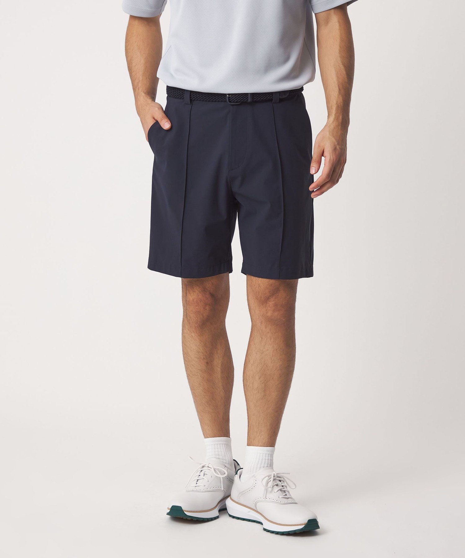 UNITED ARROWS GOLF メンズ ノープリーツ ショートパンツ/2WAYストレッチ UV 接触冷感 ユナイテッドアローズ パンツ その他のパンツ ネイビー【送料無料】