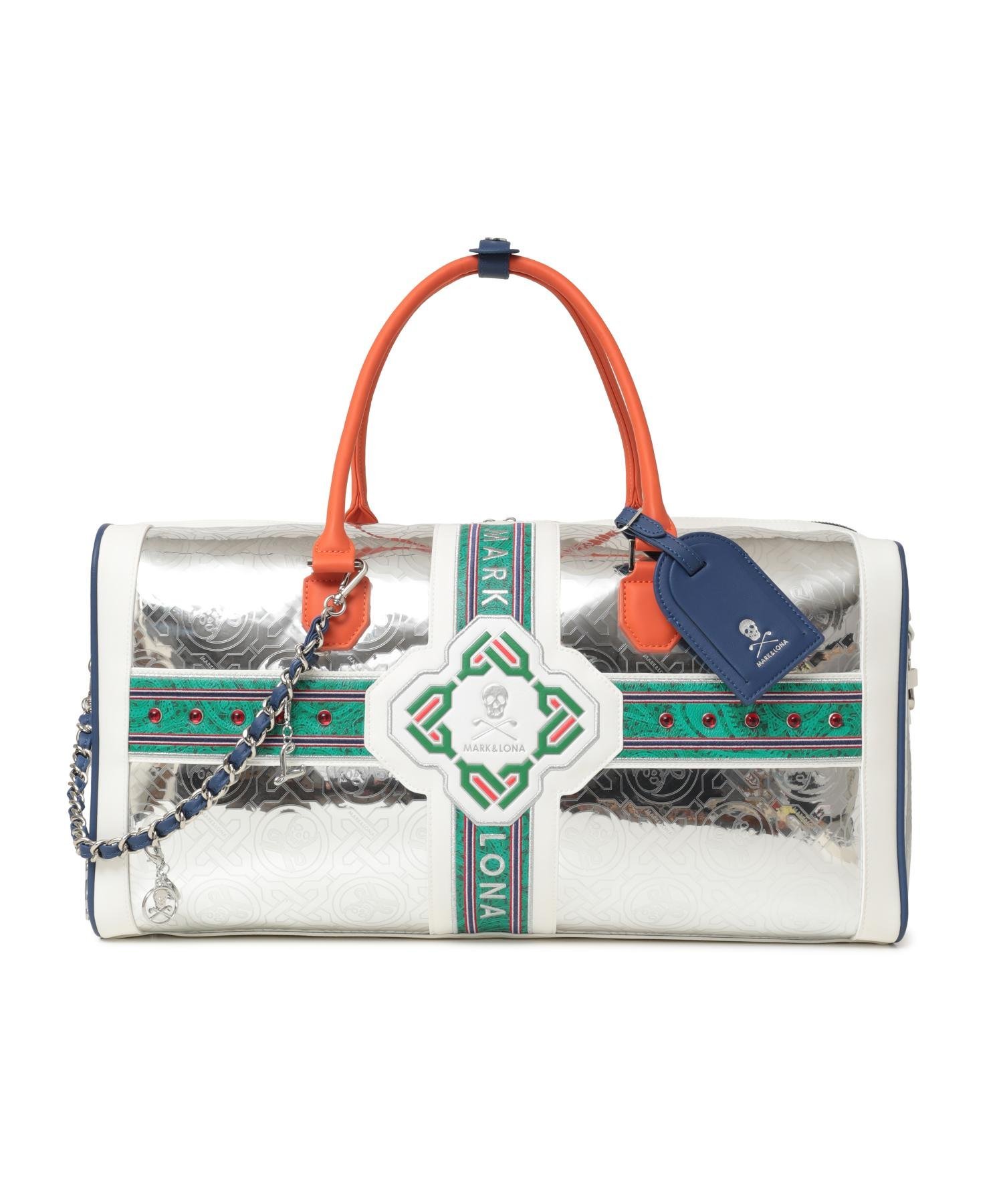 MARK & LONA Stela Chrome Edition Boston Bag マークアンドロナ バッグ ボストンバッグ シルバー【送料無料】