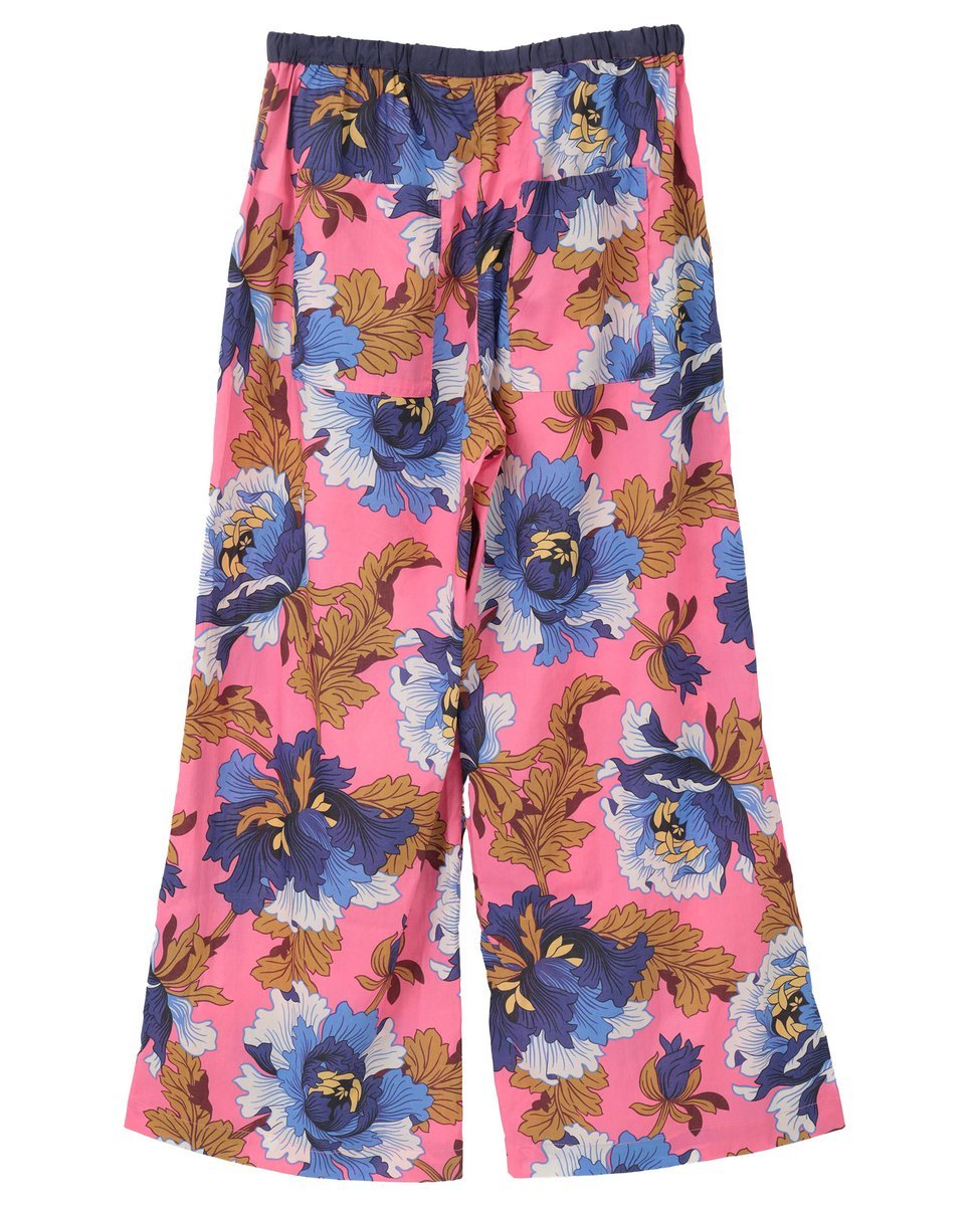 LOGEMENT DE CLAIRE 【LOURMARIN】リバティプリントイージーパンツ メルローズクレール パンツ その他のパンツ ピンク ブルー【送料無料】