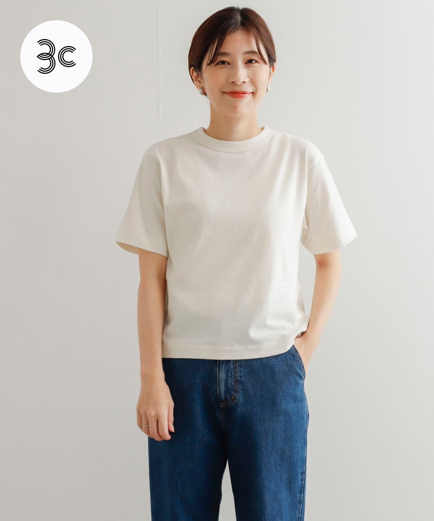 アーバンリサーチ トップス レディース URBAN RESEARCH DOORS 『3サイズ展開』commpost リサイクルコットンショートスリーブTシャツ アーバンリサーチドアーズ トップス カットソー・Tシャツ ホワイト ピンク グレー【送料無料】