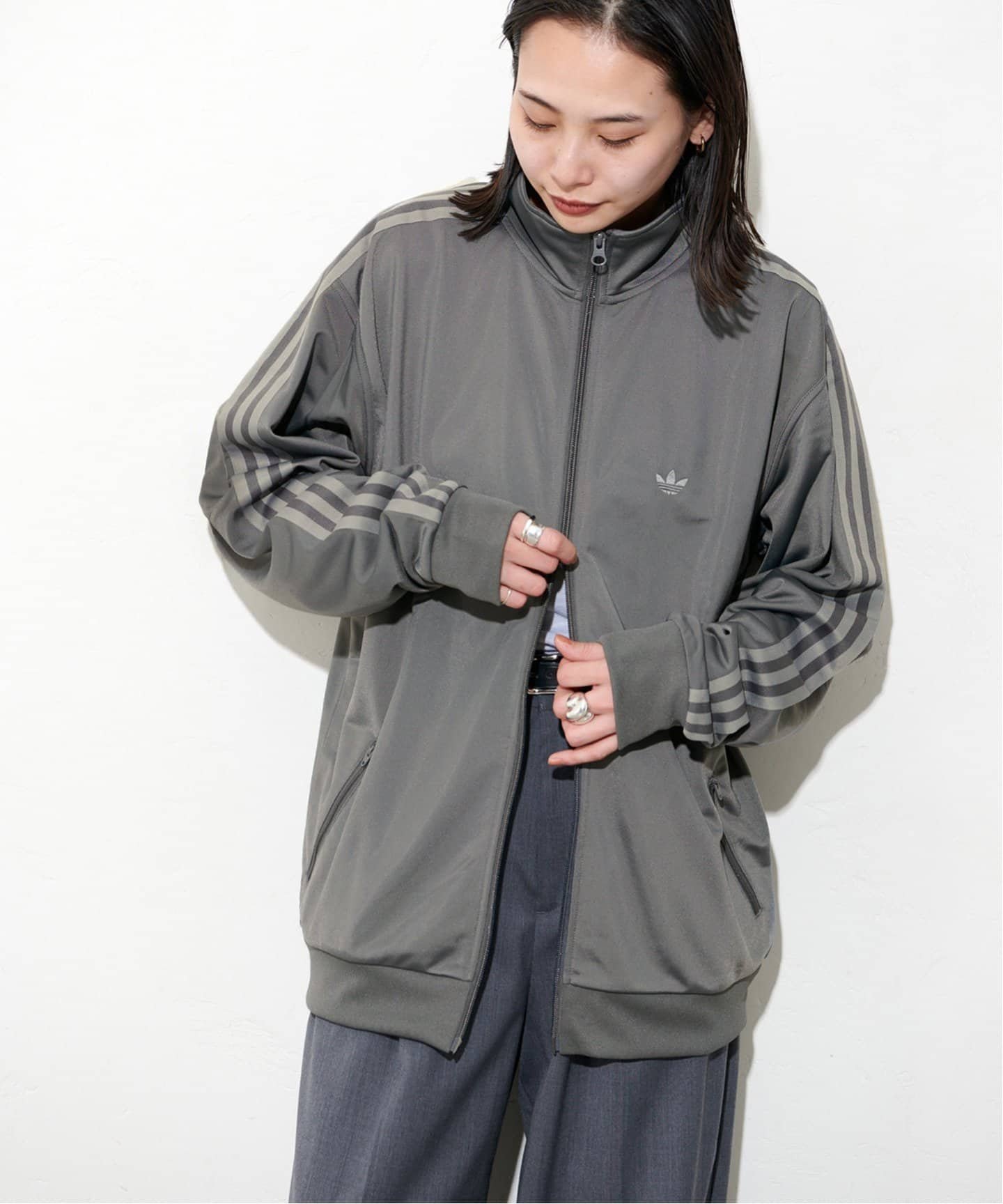 JOURNAL STANDARD 《予約》【adidas Originals/アディダス オリジナルズ】BB TRACKTOP SMU:ジャケット ジャーナル スタンダード ジャケット・アウター ブルゾン・ジャンパー グレー【送料無料】のサムネイル