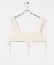 【SALE/50%OFF】URBAN RESEARCH PoI ribbon bustier アーバンリサーチ トップス その他のトップス ブラック ホワイト【送料無料】