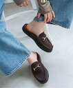 Spick & Span MANEBU / マネブ BITCH SLIPPER スピックアンドスパン シューズ・靴 スリッポン ブラウン ベージュ【送料無料】
