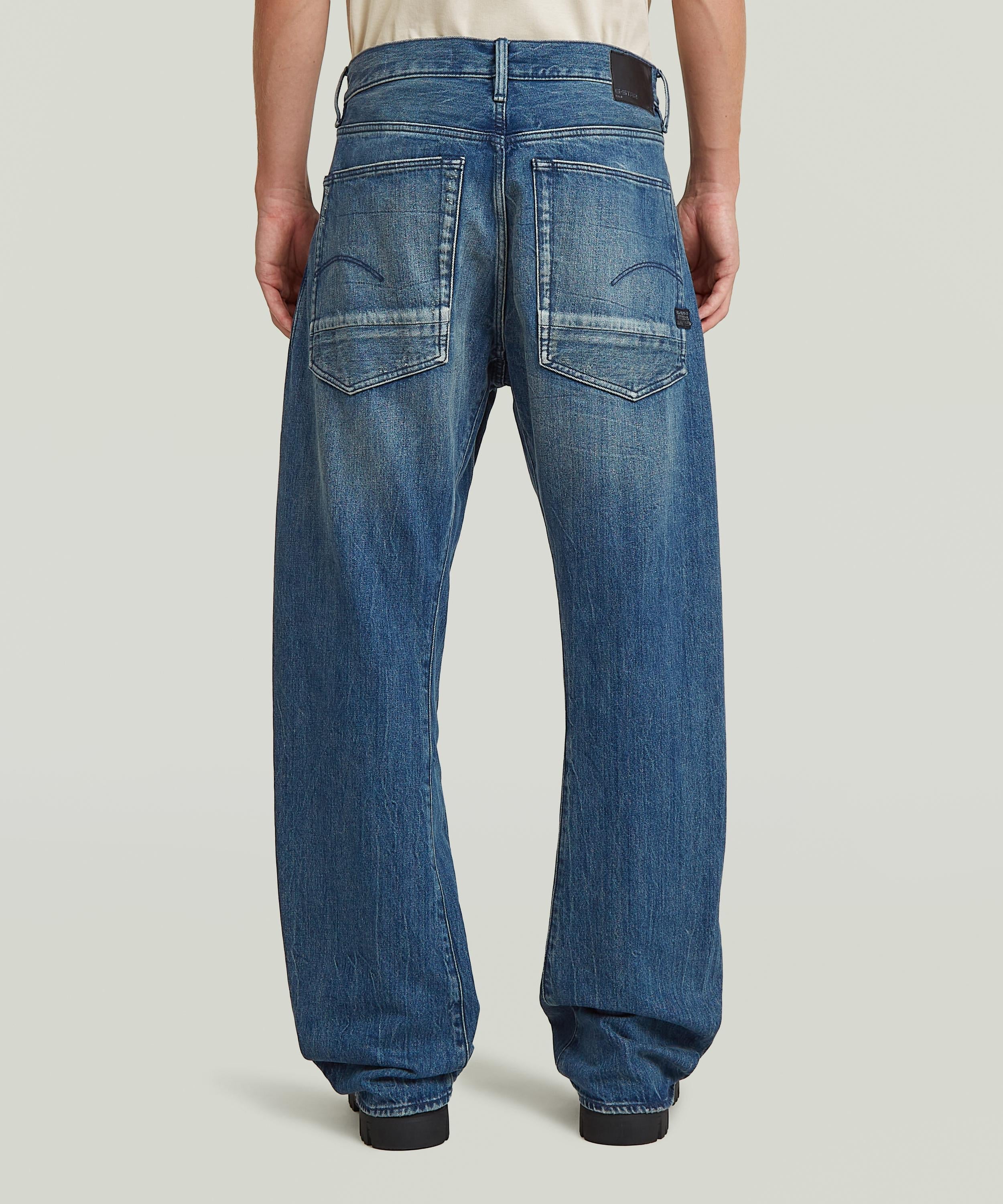 【公式ショップ】BEND 3D LOOSE JEANS/ヴィンテージライク立体裁断ワイドテーパードカーブジーンズ ジースターロゥ パンツ ジーンズ・デニムパンツ ブルー
