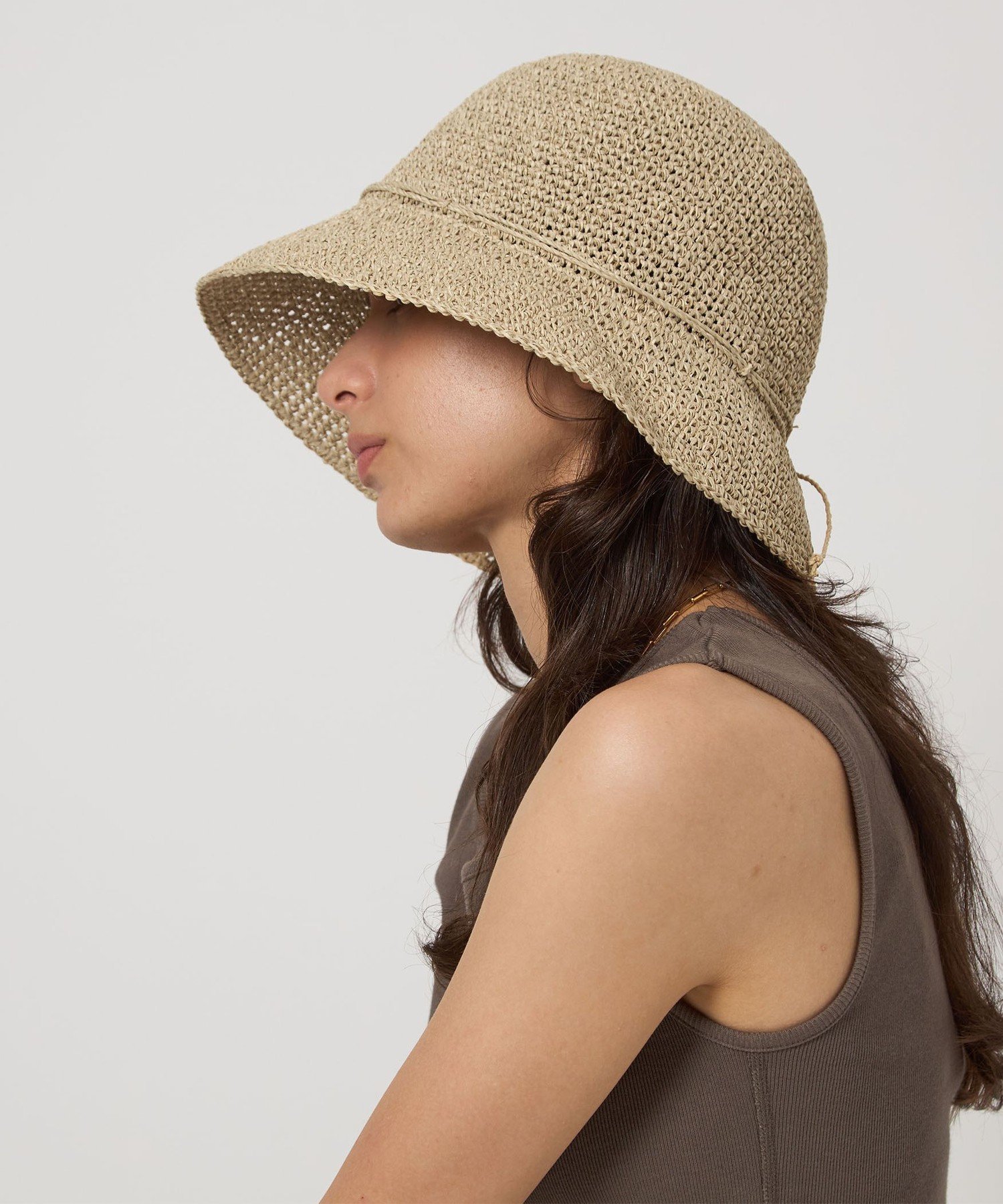 【SALE／40%OFF】UNITED ARROWS green label relaxing ウォッシャブル ワシ つば広ハット / 帽子 ユナイテッドアローズ アウトレット 帽子 ハット ホワイト グリーン【送料無料】
