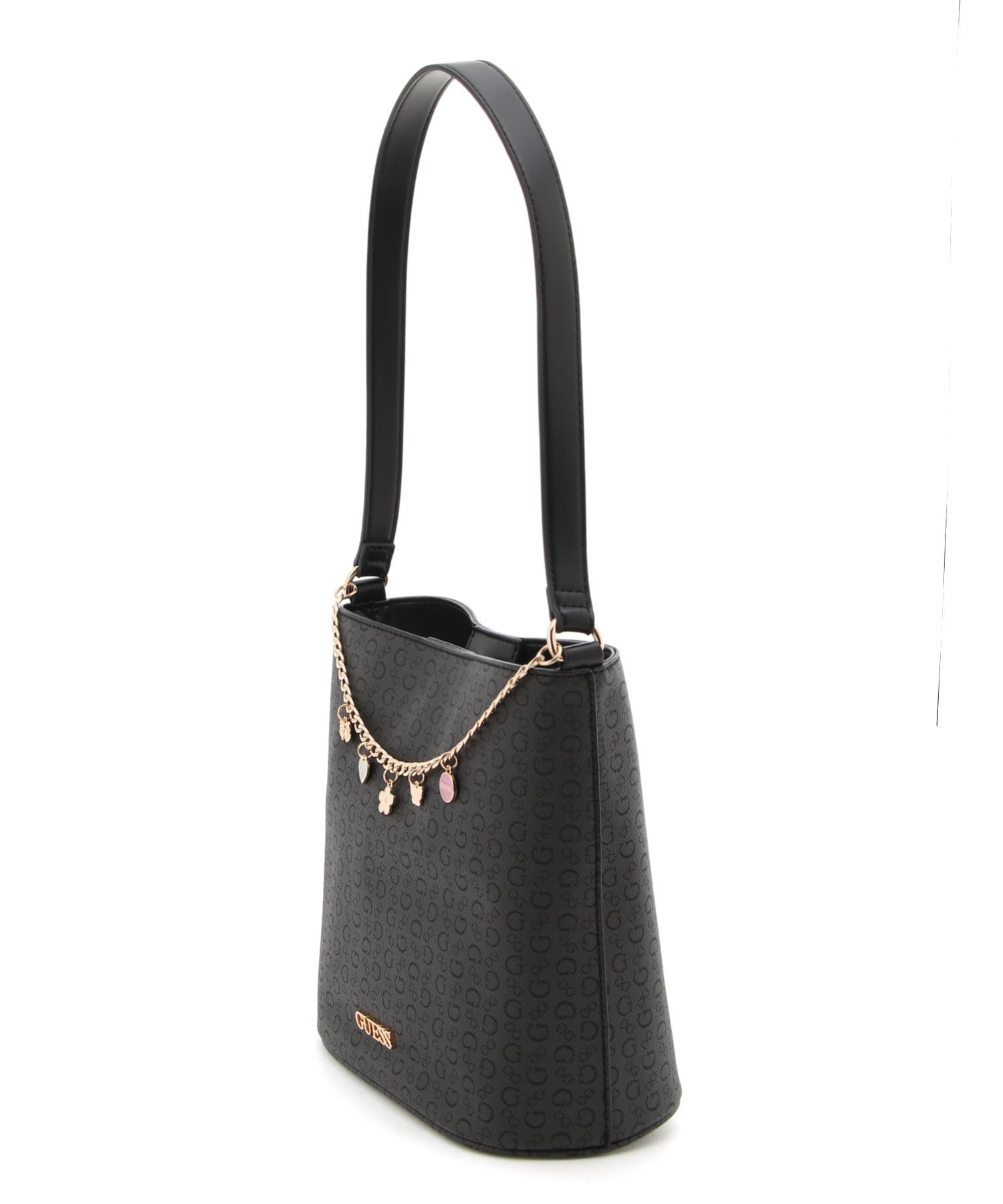 GUESS/(W)TASHA Bucket ショルダーバッグ ゲス バッグ ショルダーバッグ グレー ホワイト