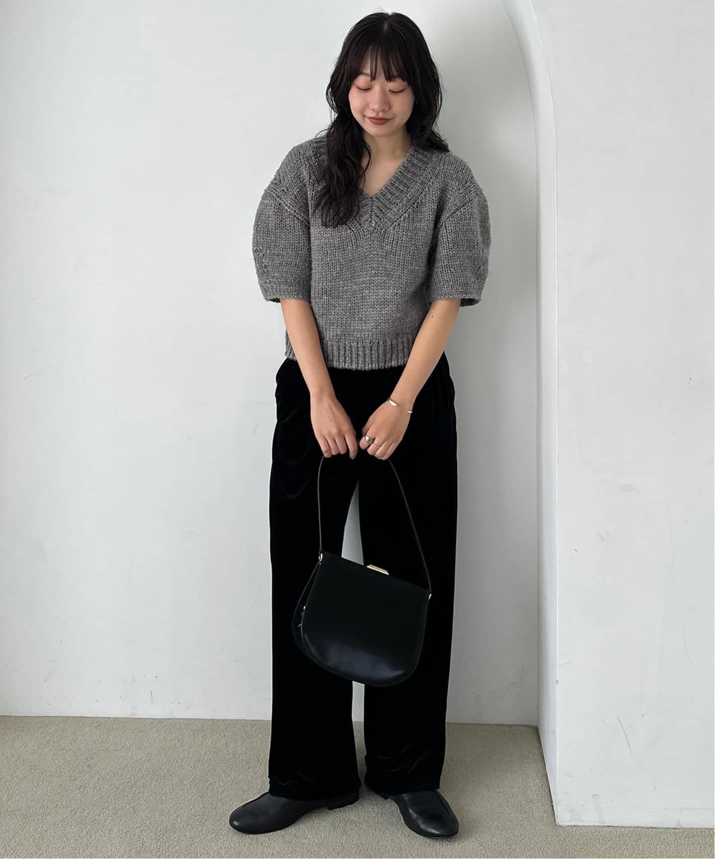 SLOBE IENA 《予約》チャンキーニット スローブ イエナ トップス ニット ベージュ グレー