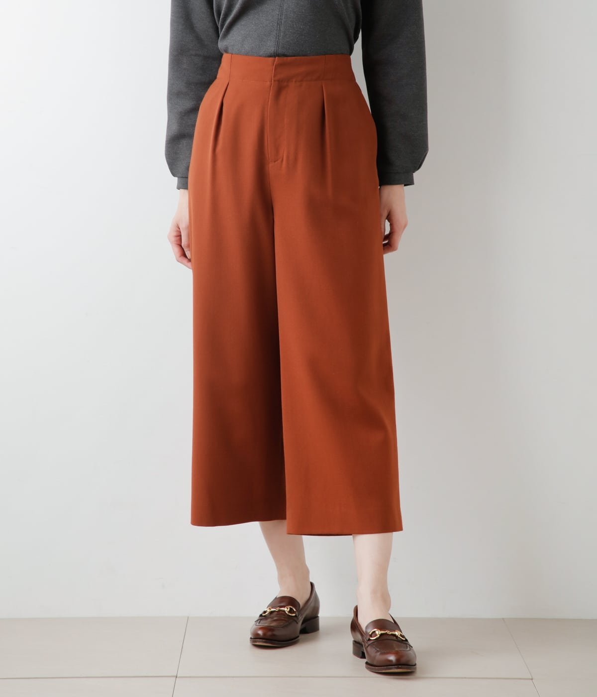 NEWYORKER WOMEN L-SIZE 【L】TWクリアツイル ガウチョパンツ ニューヨーカー エルサイズ パンツ その他のパンツ オレンジ