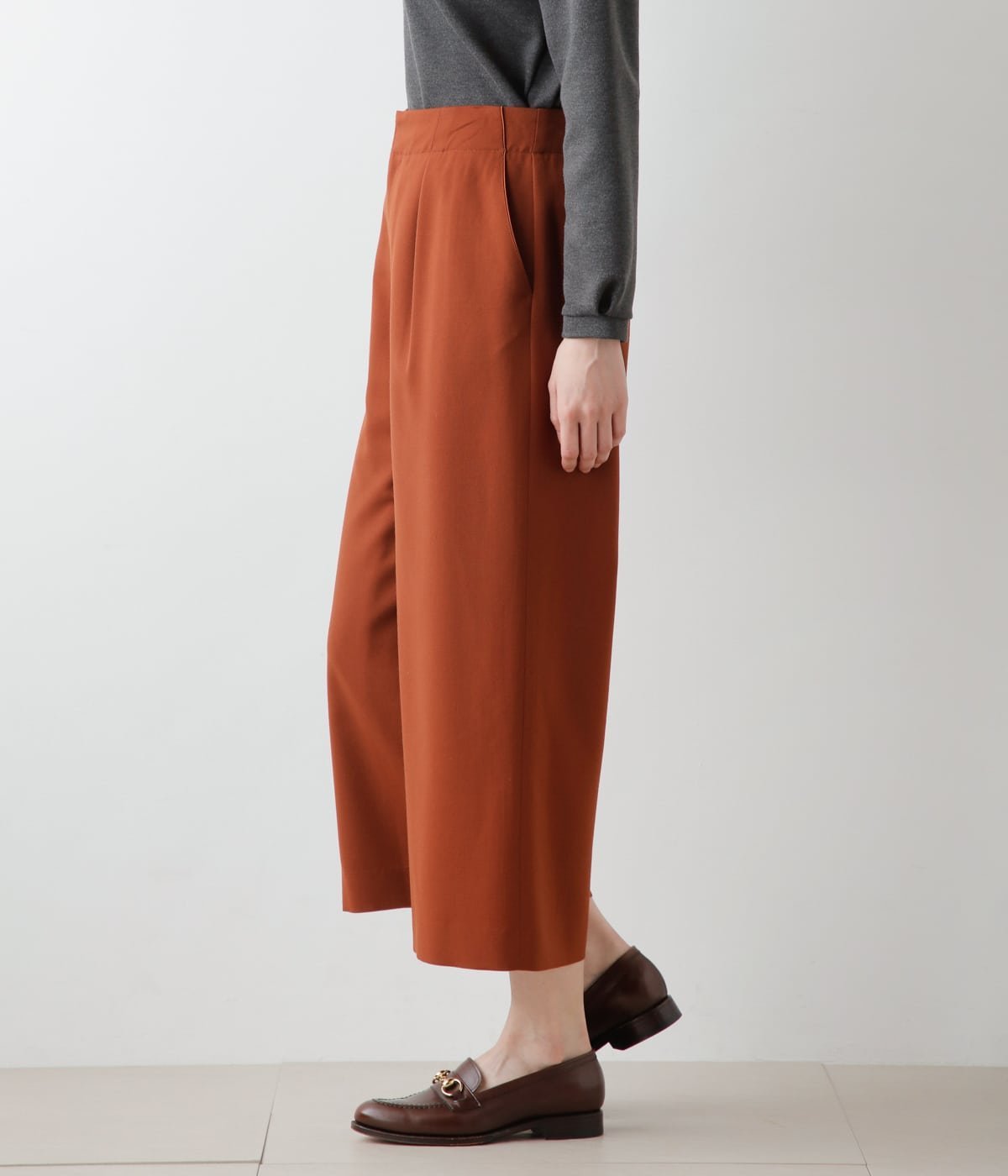 NEWYORKER WOMEN L-SIZE 【L】TWクリアツイル ガウチョパンツ ニューヨーカー エルサイズ パンツ その他のパンツ オレンジ