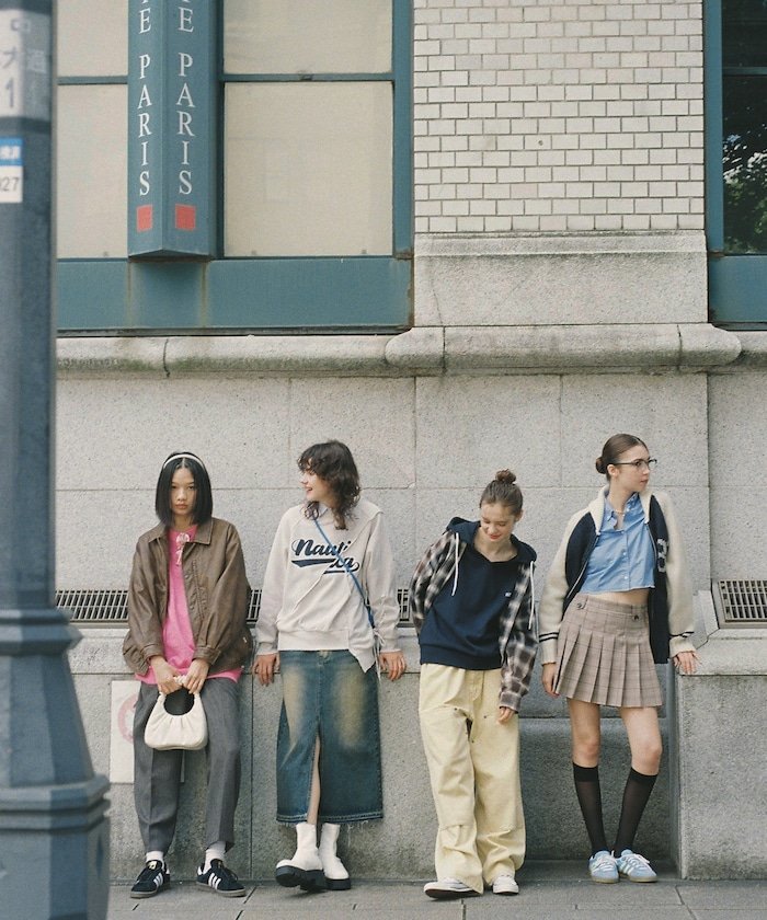 【SALE／60%OFF】NAUTICA プリーツチェックカットオフスカート フリークスストア スカート その他のスカート ネイビー ベージュ【送料無料】