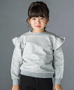 【SALE/50%OFF】BeBe Petits Pois Vert 肩フリルピコット袖刺しゅうトレーナー(95~150cm) ベベ オンライン ストア トップ...