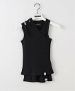 417 EDIFICE 999HUMANITY / 999ヒューマニティ DOUBLE LAYER SLEEVELESS フォーワンセブン エディフィス トップス ノースリーブ・タンクトップ ブラック ネイビー ホワイト【送料無料】(4)
