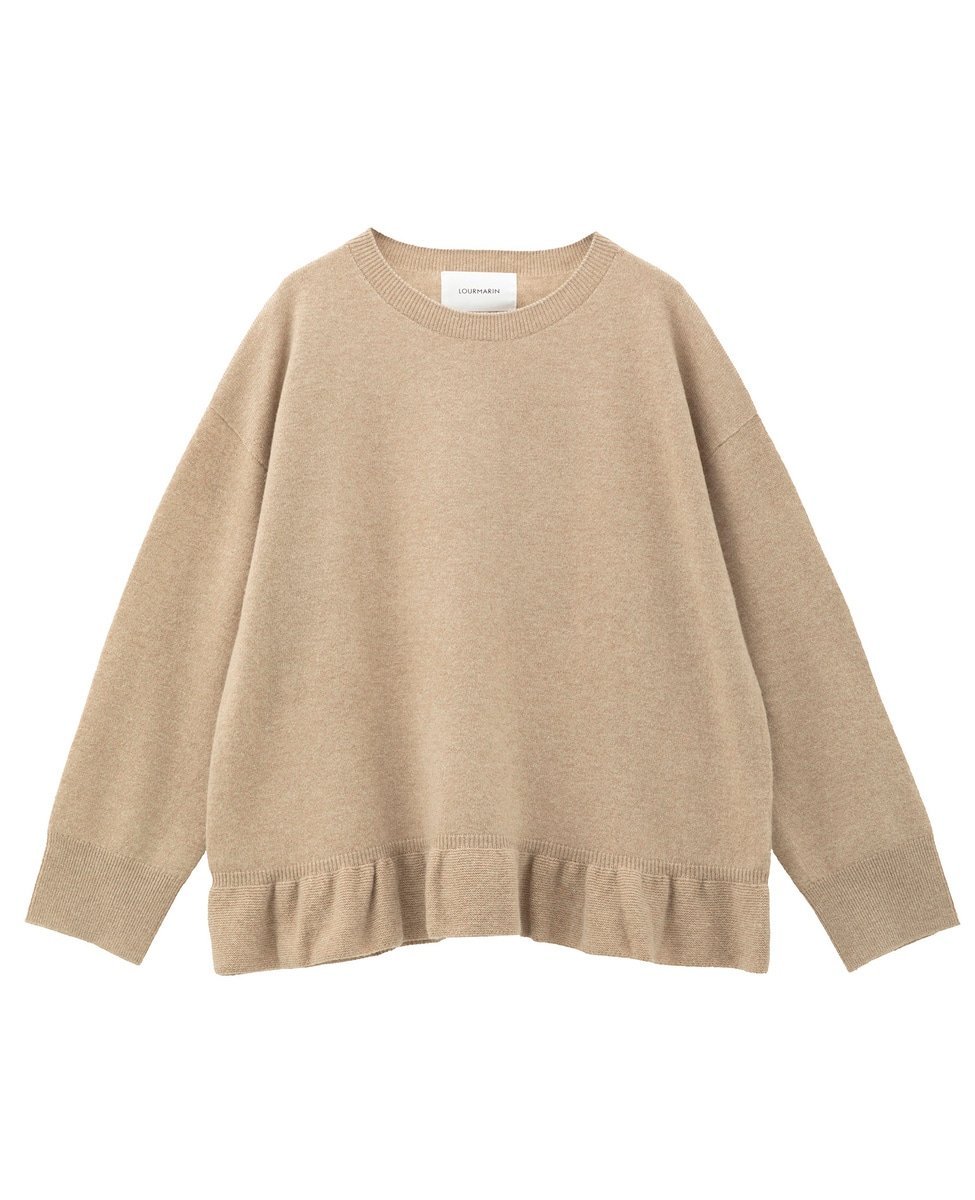LOGEMENT DE CLAIRE 【LOURMARIN】裾フリルクルーネックニット メルローズク ...