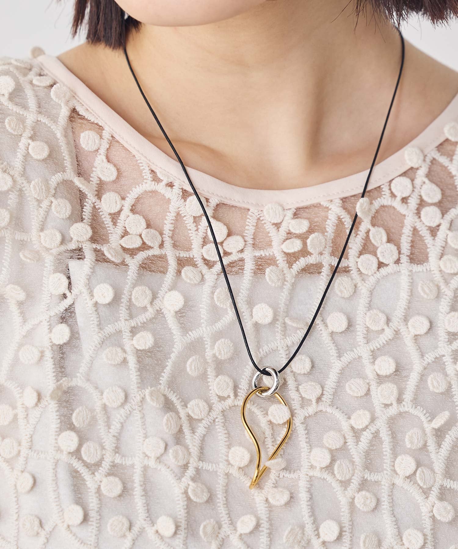 Gready Brilliant Gready Brilliant/(W)コードループネックレス グレディブリリアン アクセサリー・腕時計 ネックレス ゴールド【送料無料】