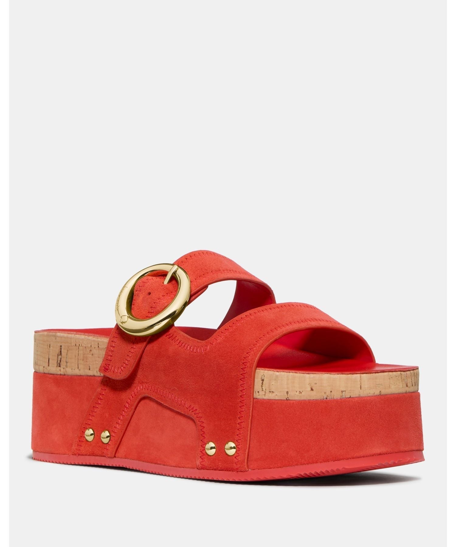 【SALE／50%OFF】kate spade new york ヘイロー プラットフォーム フットベッド サンダル ケイトスペードニューヨーク シューズ・靴 その他のシューズ・靴 レッド【送料無料】