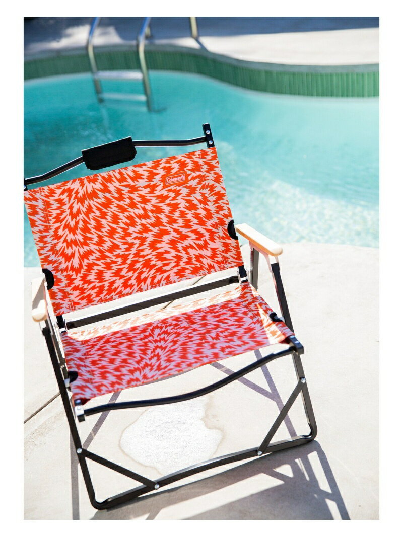 bPr BEAMS ELEY KISHIMOTO * Coleman * BEAMS / 別注 「FLASH」パターン コンパクト フォールディング チェア ビームス メン スポーツ/水着 スポーツグッズ オレンジ ブラック通販格安セール情報 楽天 通販