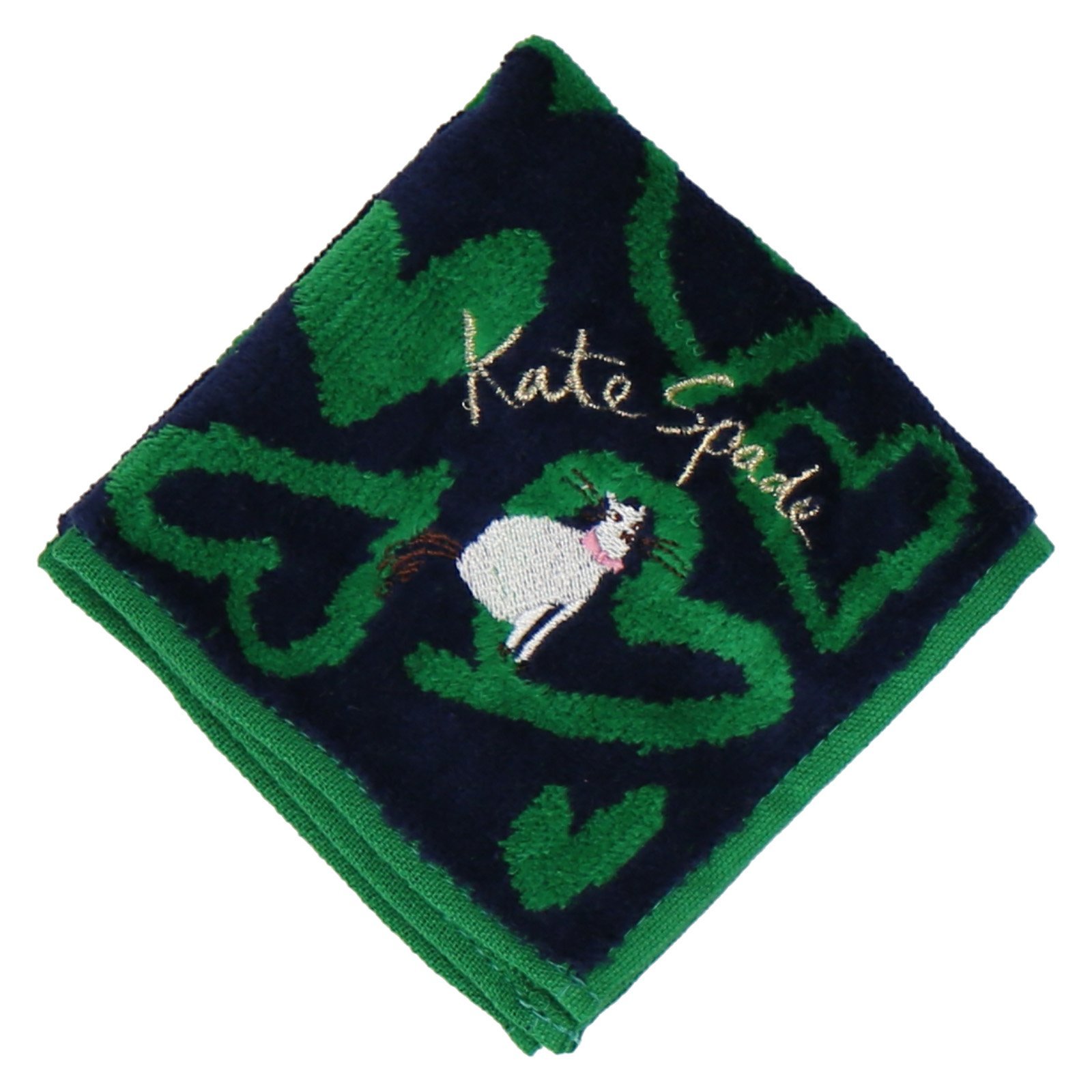 kate spade new york kate spade new york タオルハンカチ インターモードカワベ ファッション雑貨 ハンカチ・ハンドタオル ベージュ ネイビー グリーンのサムネイル