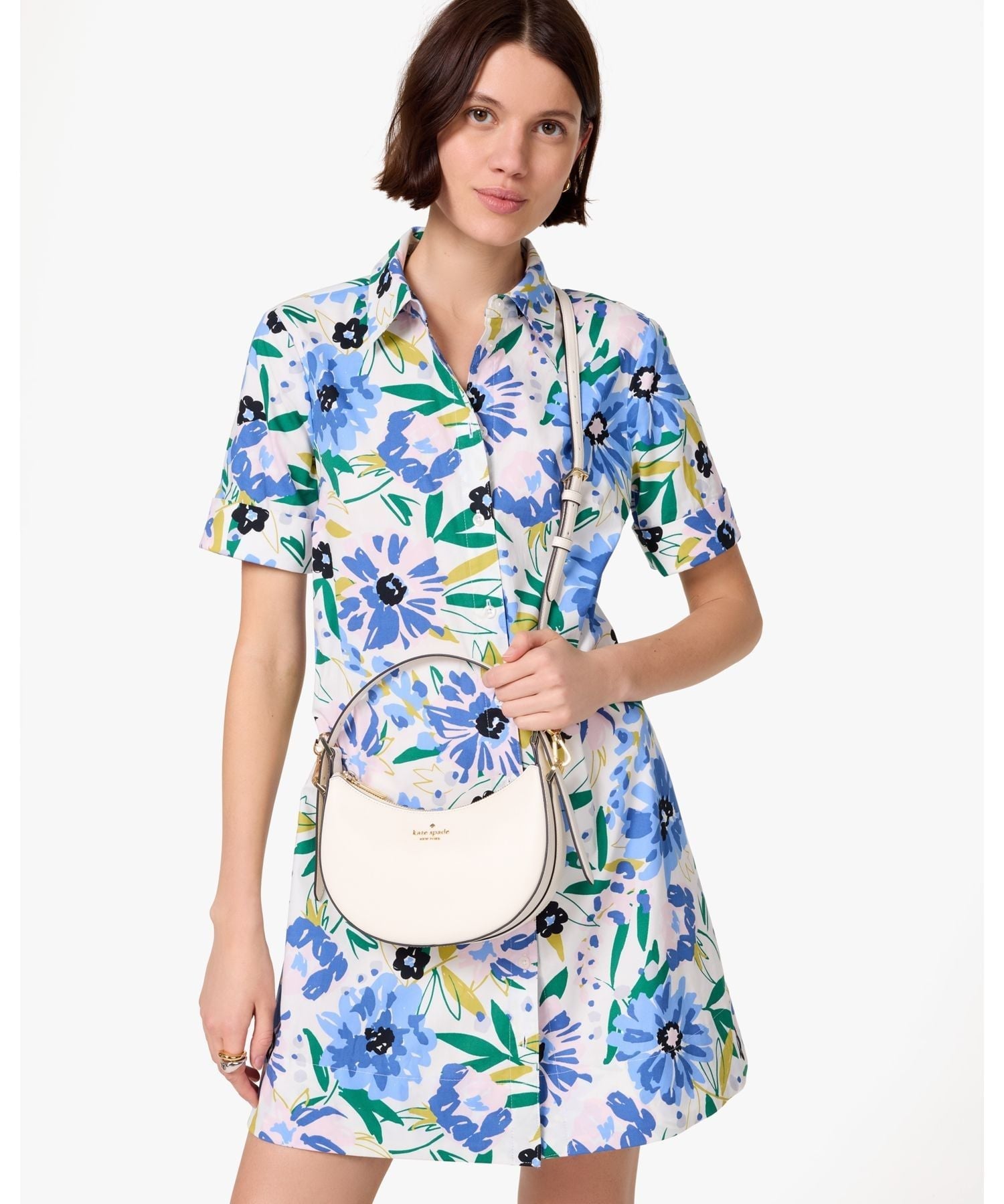 【SALE／76%OFF】kate spade new york ノヴァ クレセント ショルダー バッグ ケイトスペードニューヨーク バッグ ショルダーバッグ ホワイト【送料無料】