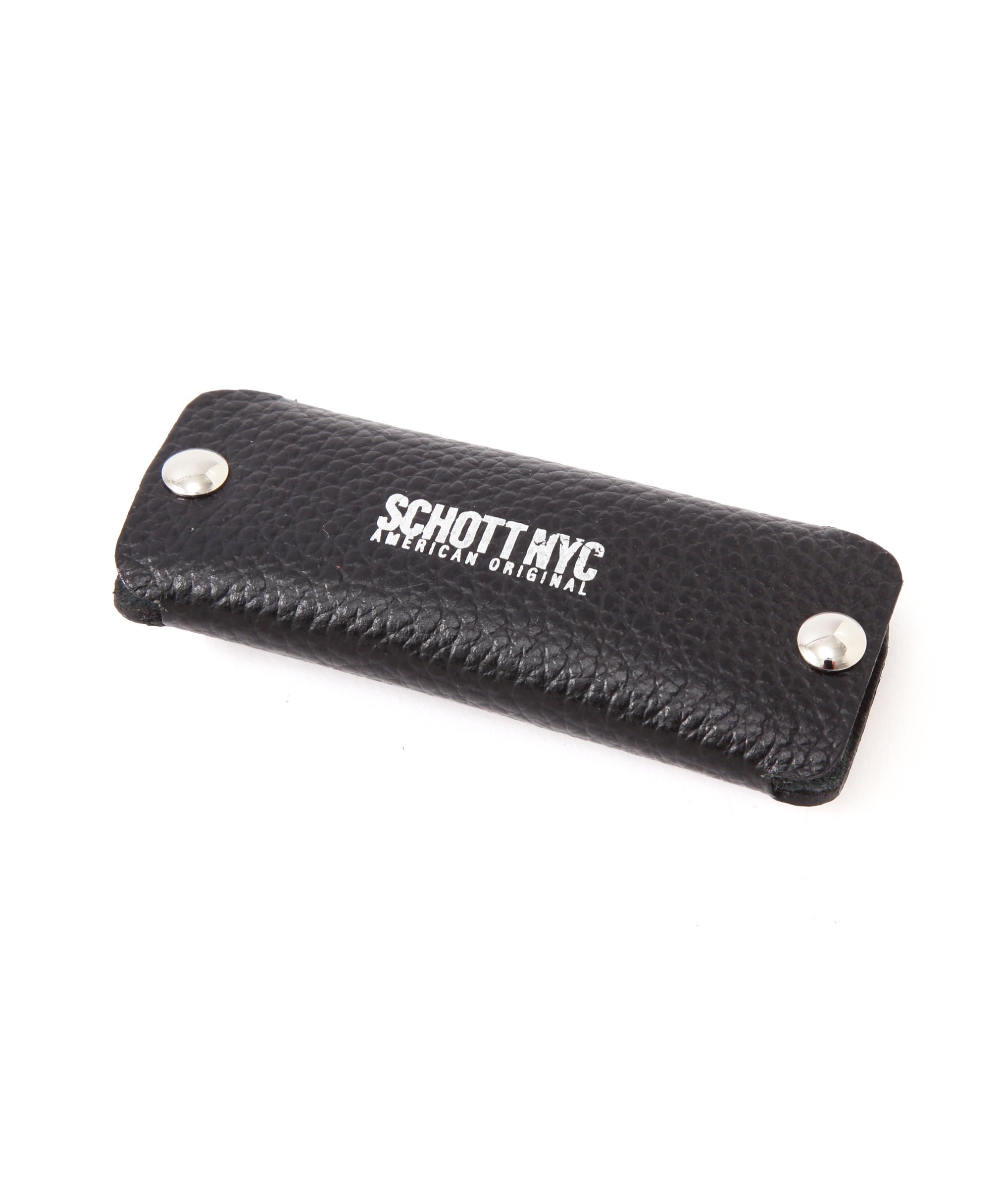 Schott LEATHER KEY CASE/レザーキーケース ショット ファッション雑貨 その他のファッション雑貨 ブラック【送料無料】