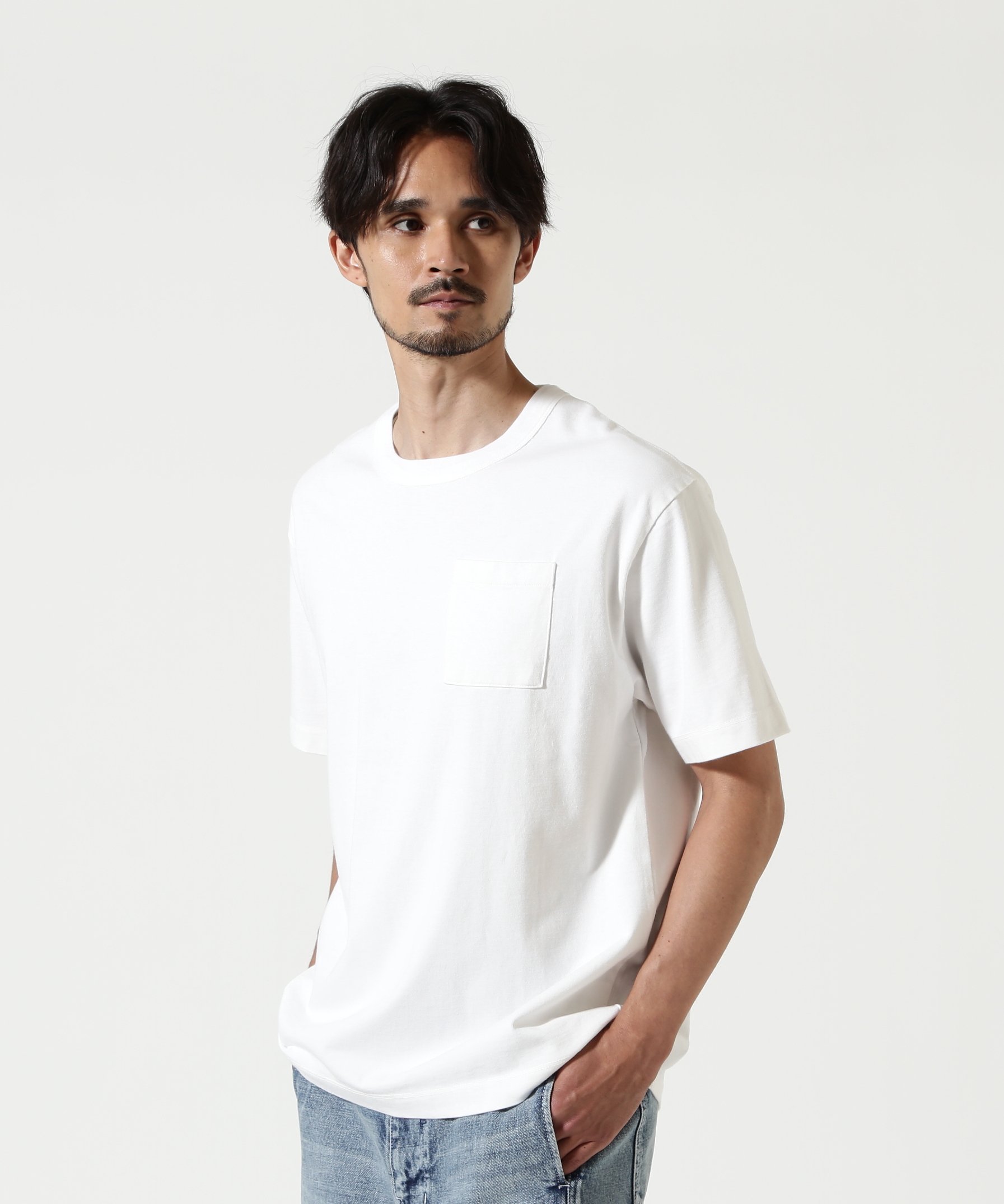 GARDEN TOKYO The Make Happy Studio/ザメイクハッピーストゥディオ/POCKET PUGMENT TEE ガーデン トップス カットソー・Tシャツ ブラウン ホワイト ブラック パープル イエロー