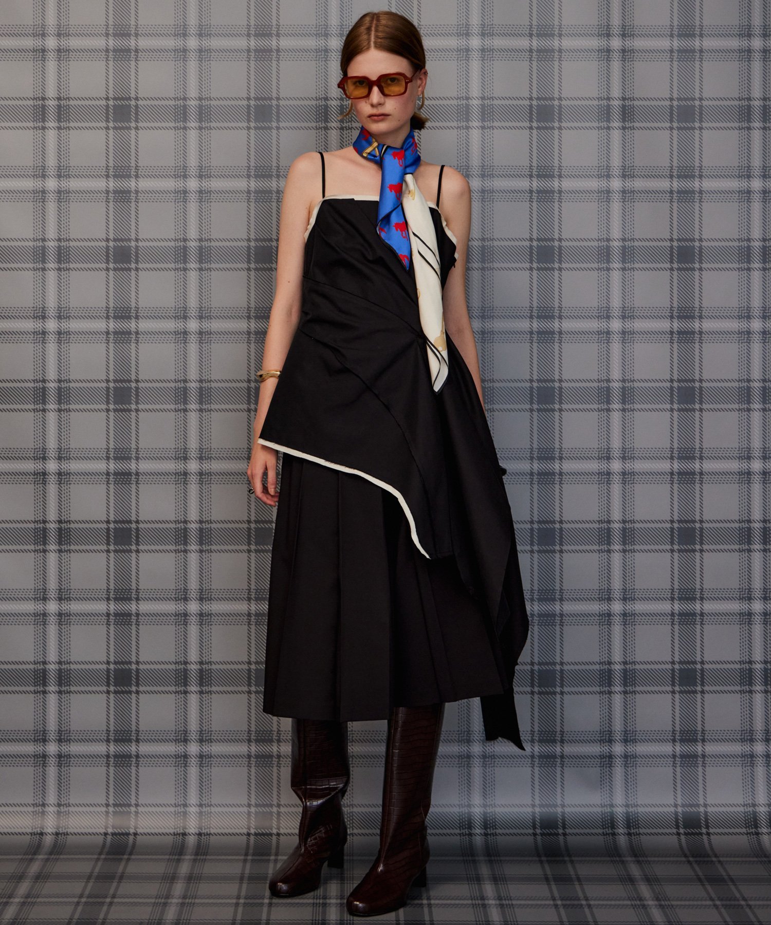 MAISON SPECIAL Draped Chino Bustier メゾンスペシャル トップス シャツ・ブラウス ブラック