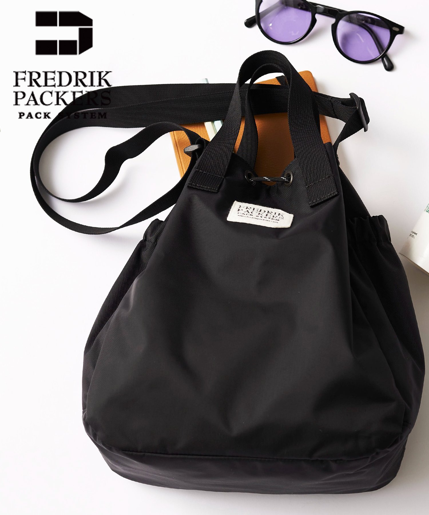 フレドリック 【SALE／5%OFF】FREDRIK PACKERS FREDRIK PACKERS/EC限定カラーあり！BLOOM SHOULDER NYLON 2WAYトートorショルダーバッグ フレドリックパッカーズ 24SS ユニセックス ギフト 父の日 セットアップセブン バッグ ショルダーバッグ ブラック ベージュ グリーン シ【送料無料】