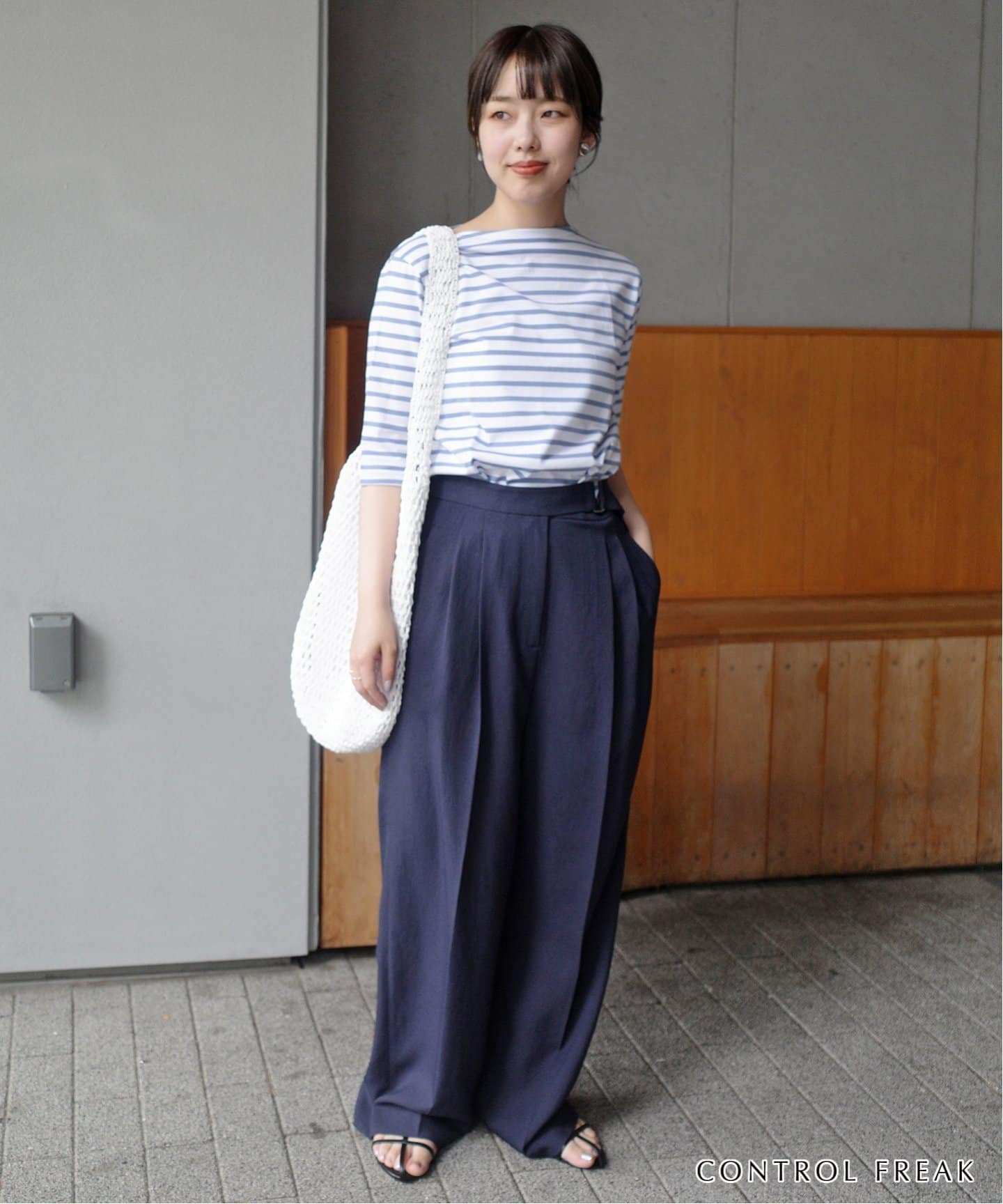 SLOBE IENA 《追加》CONTROL FREAK ペーパークロッシェバッグ 244-410503 スローブ イエナ バッグ ショルダーバッグ ベージュ ホワイト【送料無料】