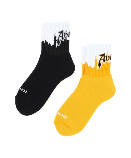AVIREX 《直営店限定》NEW YORK CITY SOX アヴィレックス 靴下・レッグウェア 靴下 ブラック ネイビー AVIREX 《直営店限定》NEW YORK CITY SOX アヴィレックス 靴下・レッグウェア 靴下 ブラック ネイビー