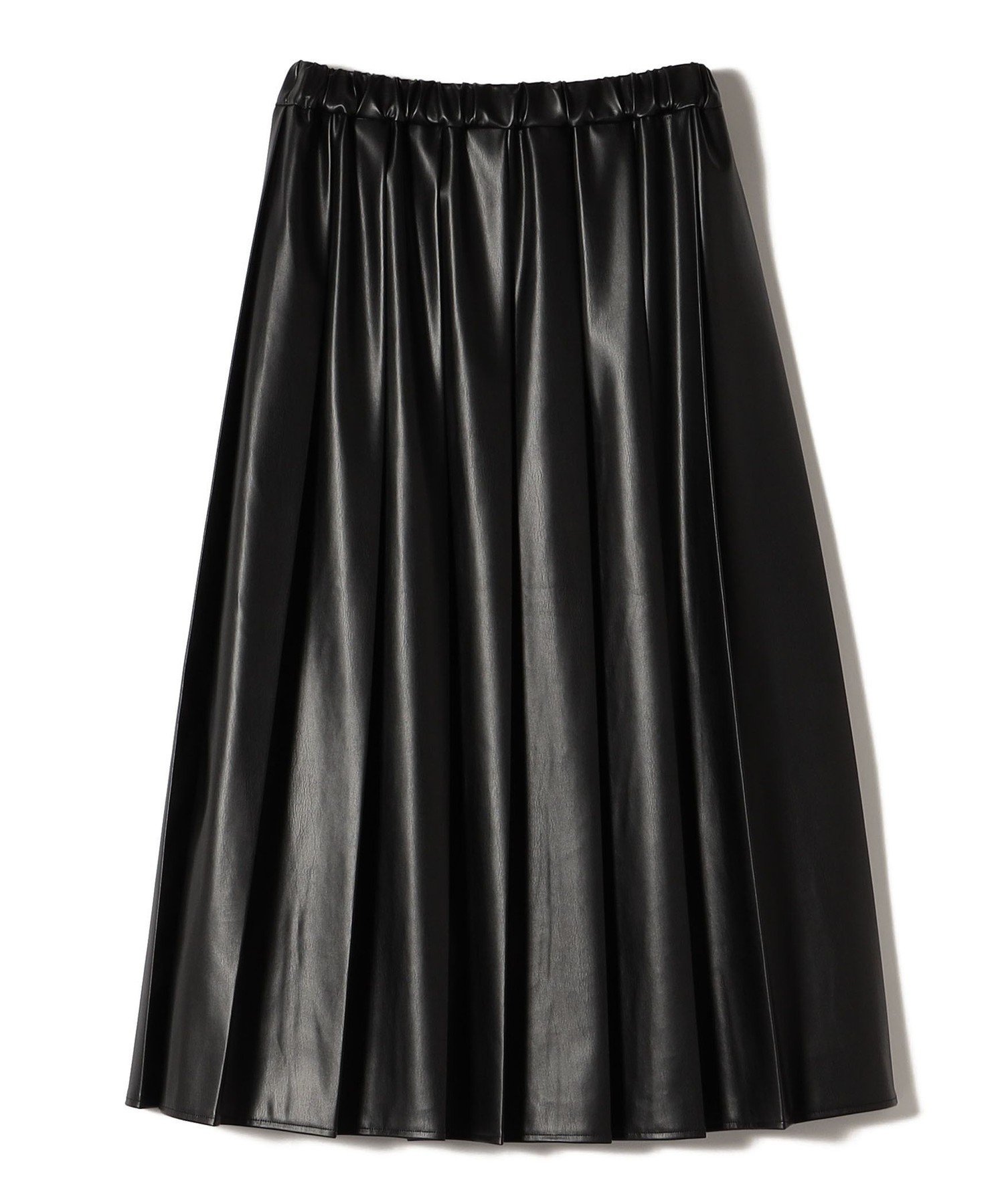 【SALE／30%OFF】SHIPS Colors SHIPS Colors:合成皮革 ワイド プリーツ スカート◇ シップス スカート ロング・マキシスカート ブラウン ブラック【送料無料】