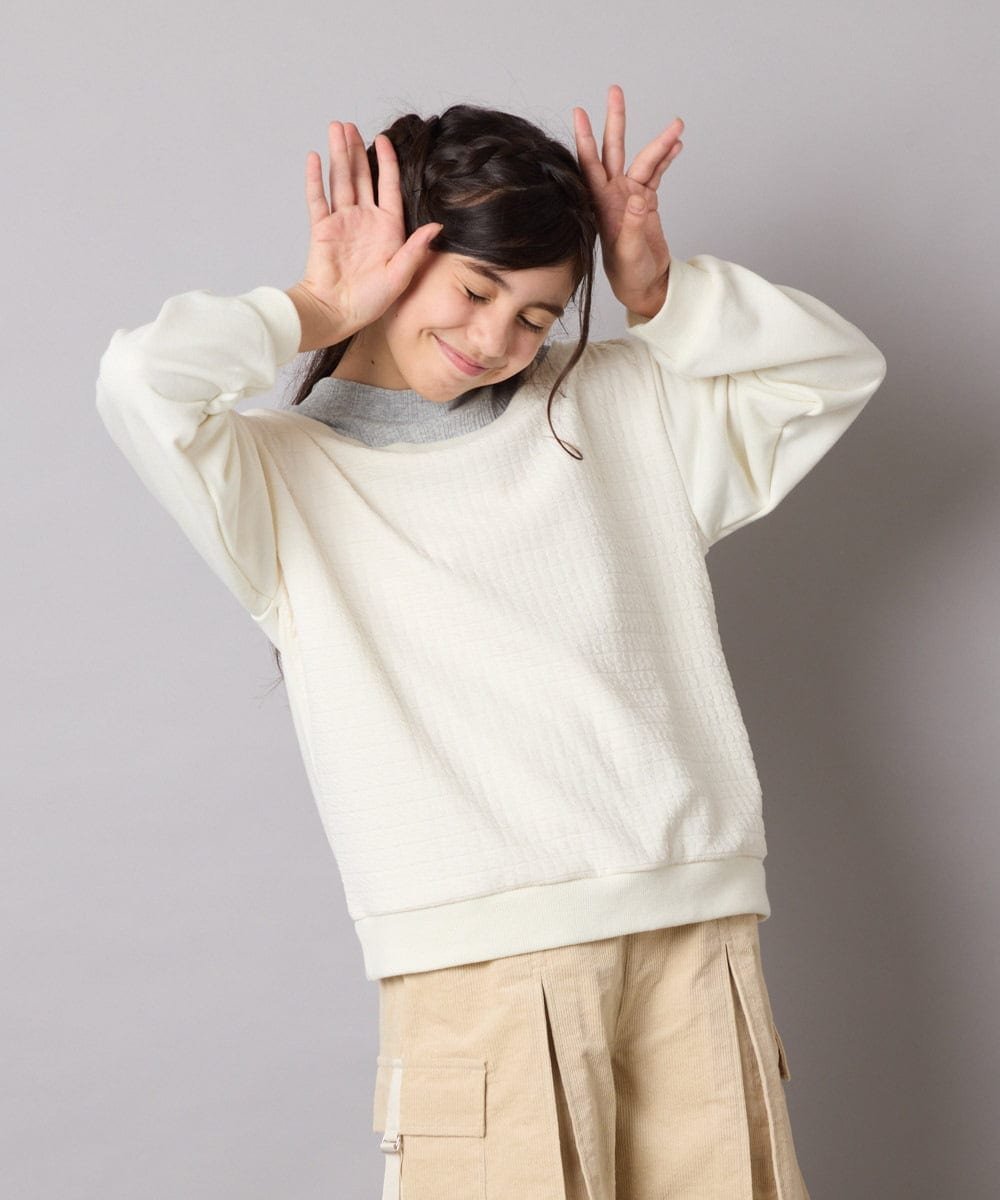 【SALE／50%OFF】a.v.v [120-160]【アシンメトリー/オフショル】ポコポコレイヤー...