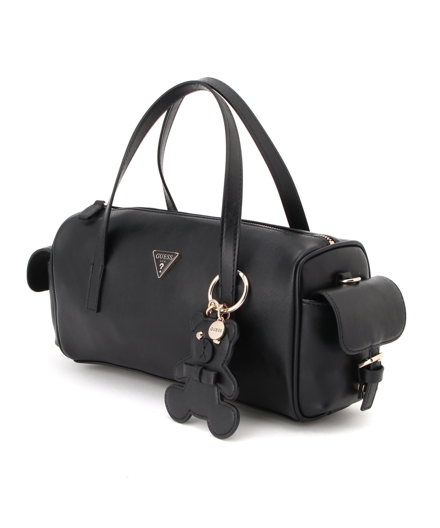 GUESS/(W)KASSIE Small Box Satchel ショルダーバッグ ゲス バッグ ショルダーバッグ ブラック