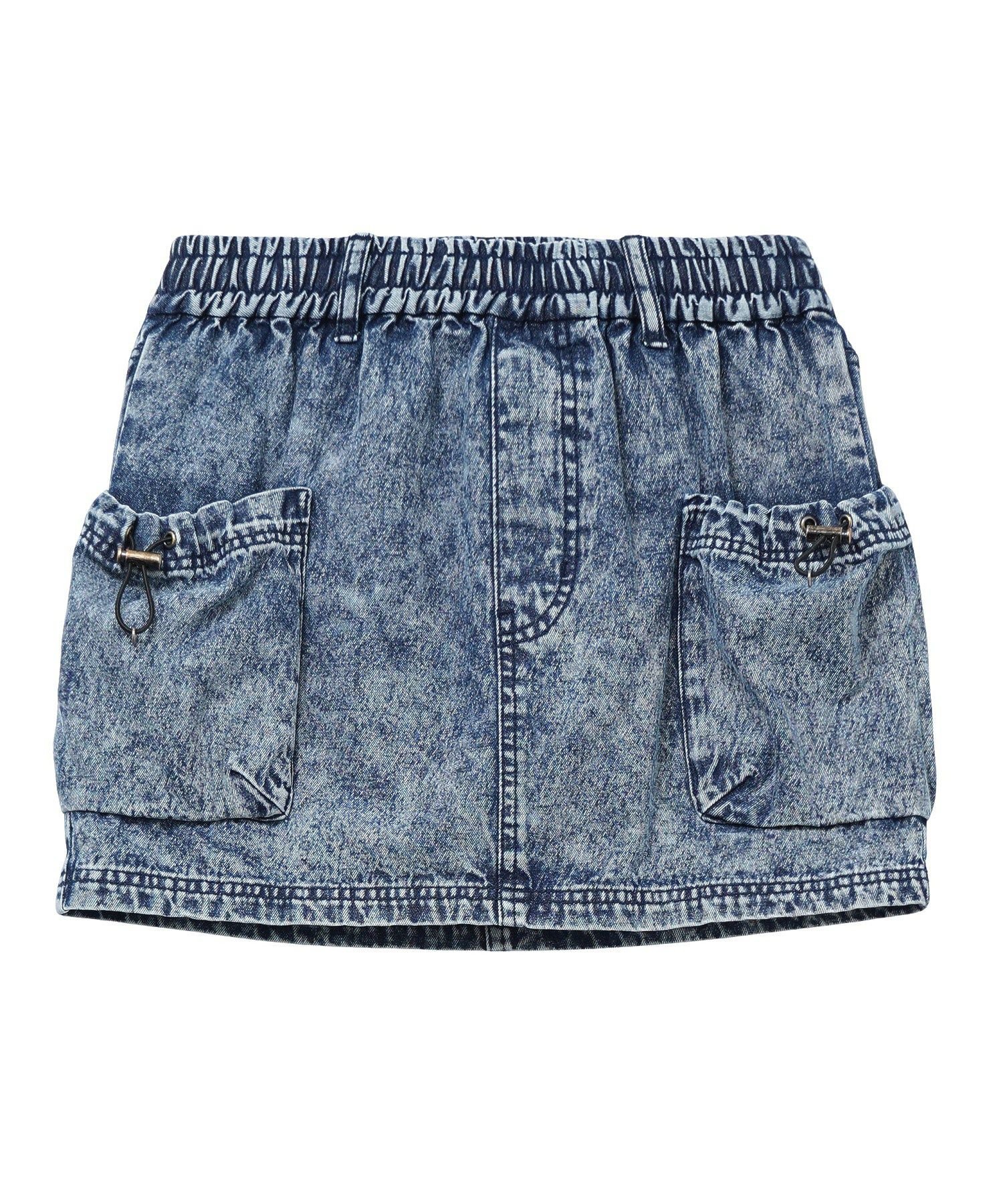 X-girl DENIM EASY MINI SKIRT エックスガール スカート その他のスカート ブラック