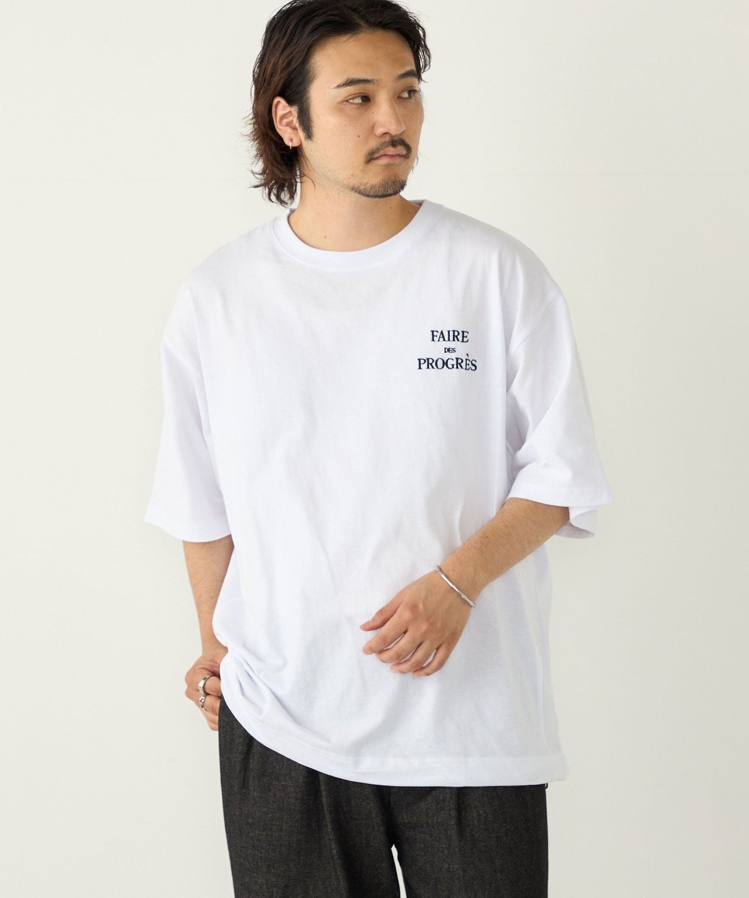 【SALE／40%OFF】SHIPS Colors SHIPS Colors:ドルマンスリーブ ビッグ Tシャツ シップス トップス カットソー・Tシャツ ホワイト ブラック