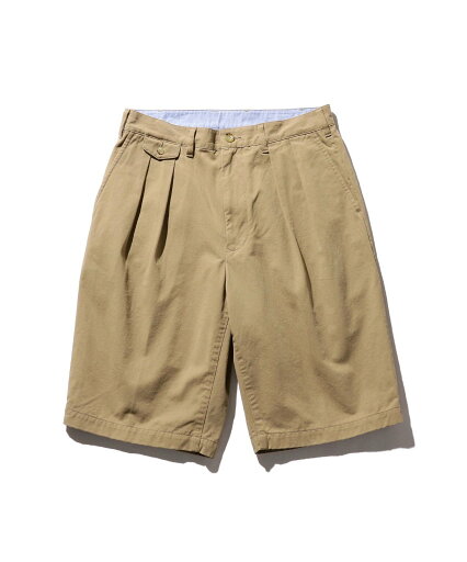 BEAMS PLUS BEAMS PLUS / 2プリーツ ウエストポイント ツイル ショーツ ビームス メン パンツ その他のパンツ ベージュ【送料無料】 BEAMS PLUS BEAMS PLUS / 2プリーツ ウエストポイント ツイル ショーツ ビームス メン パンツ その他のパンツ ベージュ【送料無料】