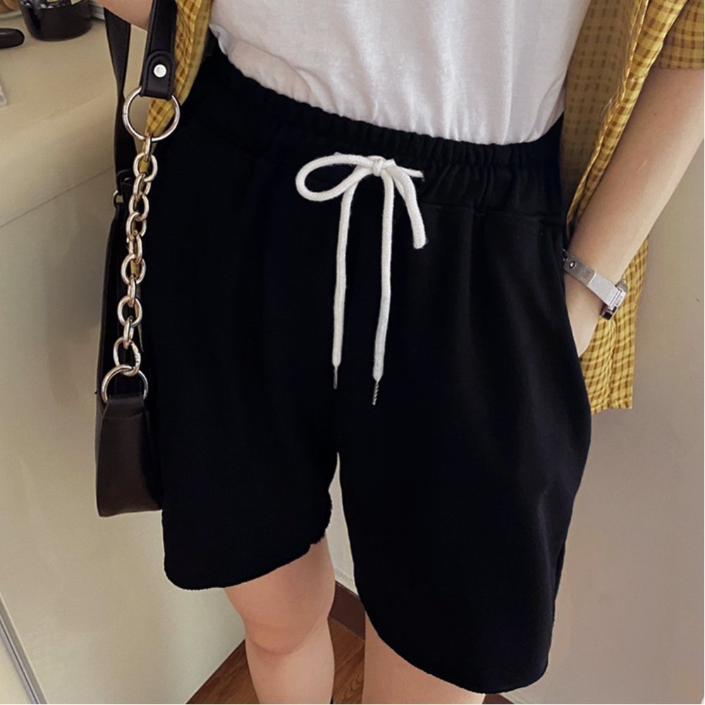 【SALE/30%OFF】Aimoon 薄手 ショーパン ランニング 部屋着 ミニミニストア パンツ ジーンズ・デニムパンツ ブラック グレー ホワイト