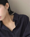 【SALE/30%OFF】Lilas 1.5パイプ3.4cmサークルピアスWG K10 スピックアンドスパン アクセサリー・腕時計 ピアス シルバー【送料無料】