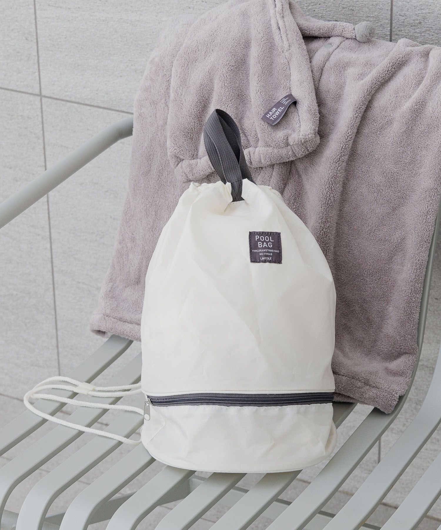 LAKOLE 【らこれキッズ】プールバッグ ラコレ マタニティウェア・ベビー用品 その他のベビーグッズ ホワイト ピンク ネイビーのサムネイル