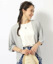 【SALE/30%OFF】SHOO・LA・RUE 【UV】女性らしさをプラスする ボレロカーディガン シューラルー トップス カーディガン ブルー ブラック グ...