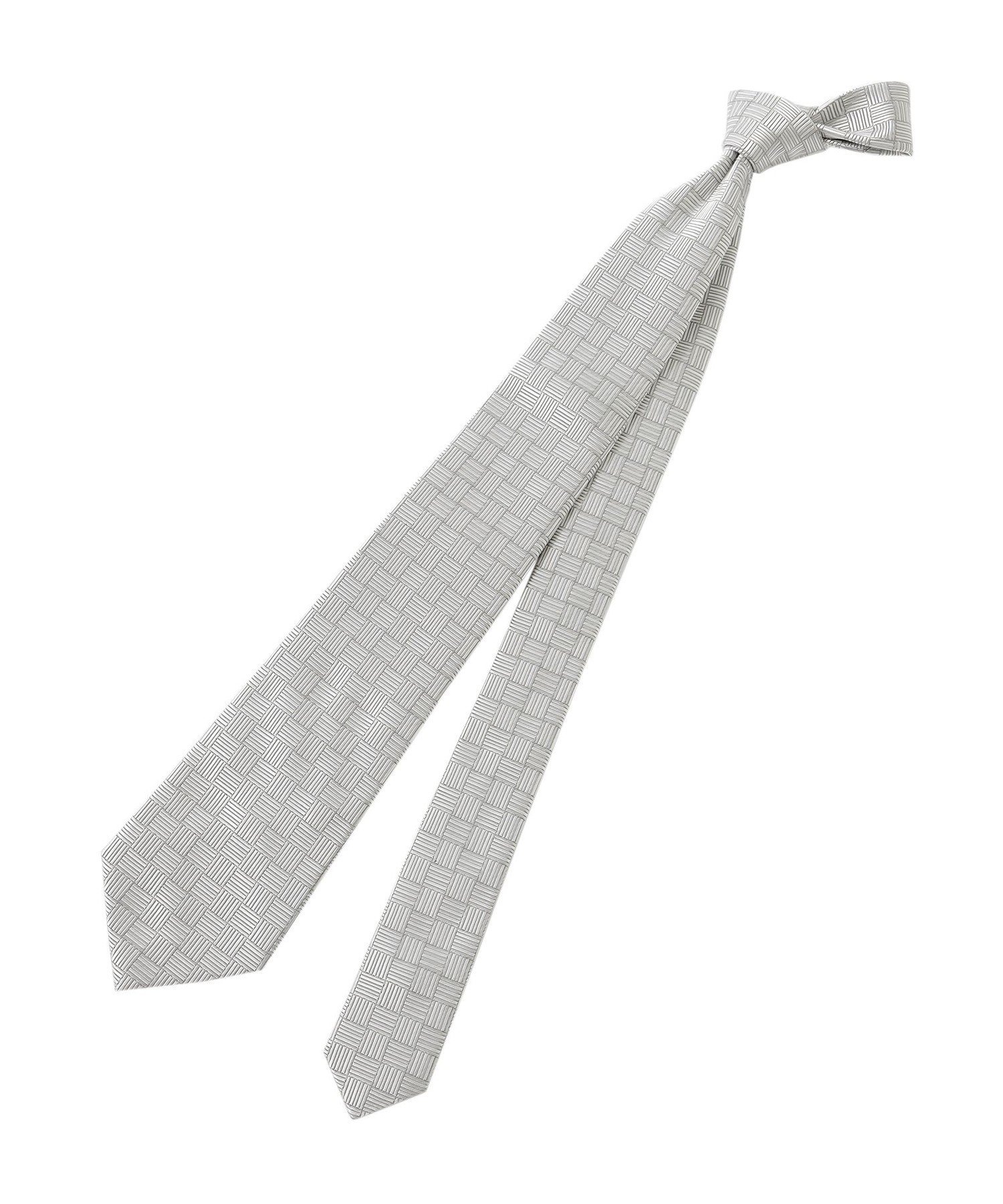 Paul Stuart 【Nikkei magazine掲載】ネクタイ/シャドウパケ柄(FORMAL) ポール・スチュアート スーツ・フォーマル ネクタイ・蝶ネクタイ ネイビー ブルー シルバー【送料無料】