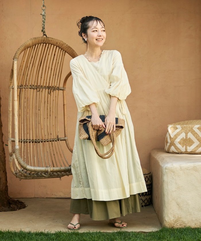 【SALE／60%OFF】FREAK'S STORE インドボイル カシュクールワンピース 25SS フリークスストア ワンピー..