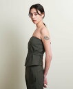 ATTISESSION <ATTISESSION>ビスチェ ビューティー&ユース ユナイテッドアローズ トップス その他のトップス グリーン ブラック【送料無料...