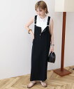 【SALE/22%OFF】AMERICAN HOLIC 【WEB限定】リネンブレンドIラインジャンパースカート アメリカン ホリック ワンピース・ドレス ジャン...