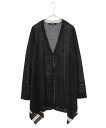 【SALE/50%OFF】HIROKO BIS GRANDE 【大きいサイズ】ブライトレーヨンジャカードカーディガン ヒロコ ビス グランデ トップス カーディガン ブラック【送料無料】(4)