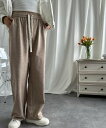 aimoha - select - aimoha -select-/ストレートドローストリングカジュアルパンツ アイモハ パンツ ジャージ・スウェットパンツ ベ...