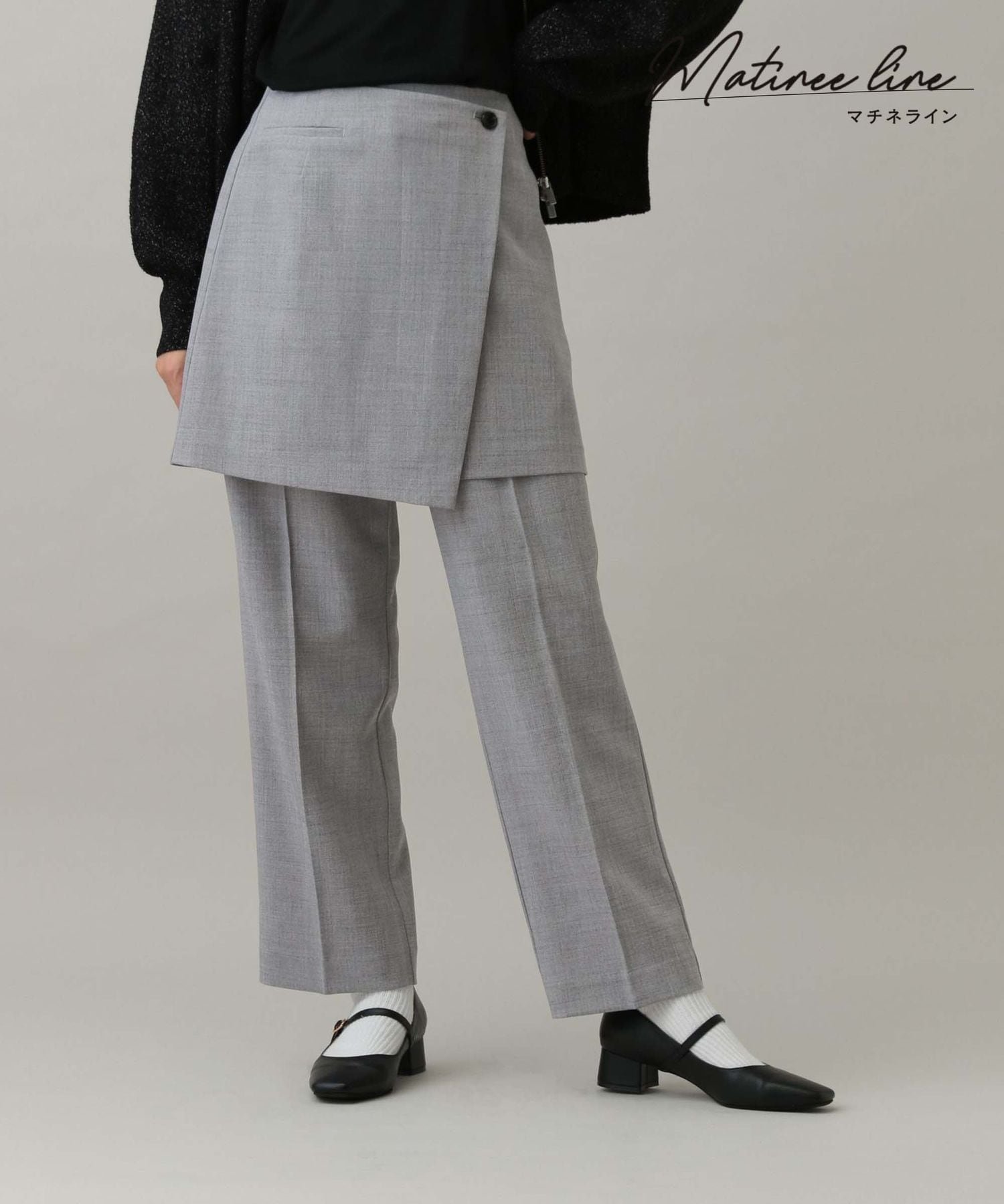 【SALE／70%OFF】GLOBAL WORK MATINEE LINE/カセットアップSETパンツ/282506 グローバルワーク パンツ その他のパンツ ベージュ グレー stylife-14906075 Rakuten Fashion サンプル画像2