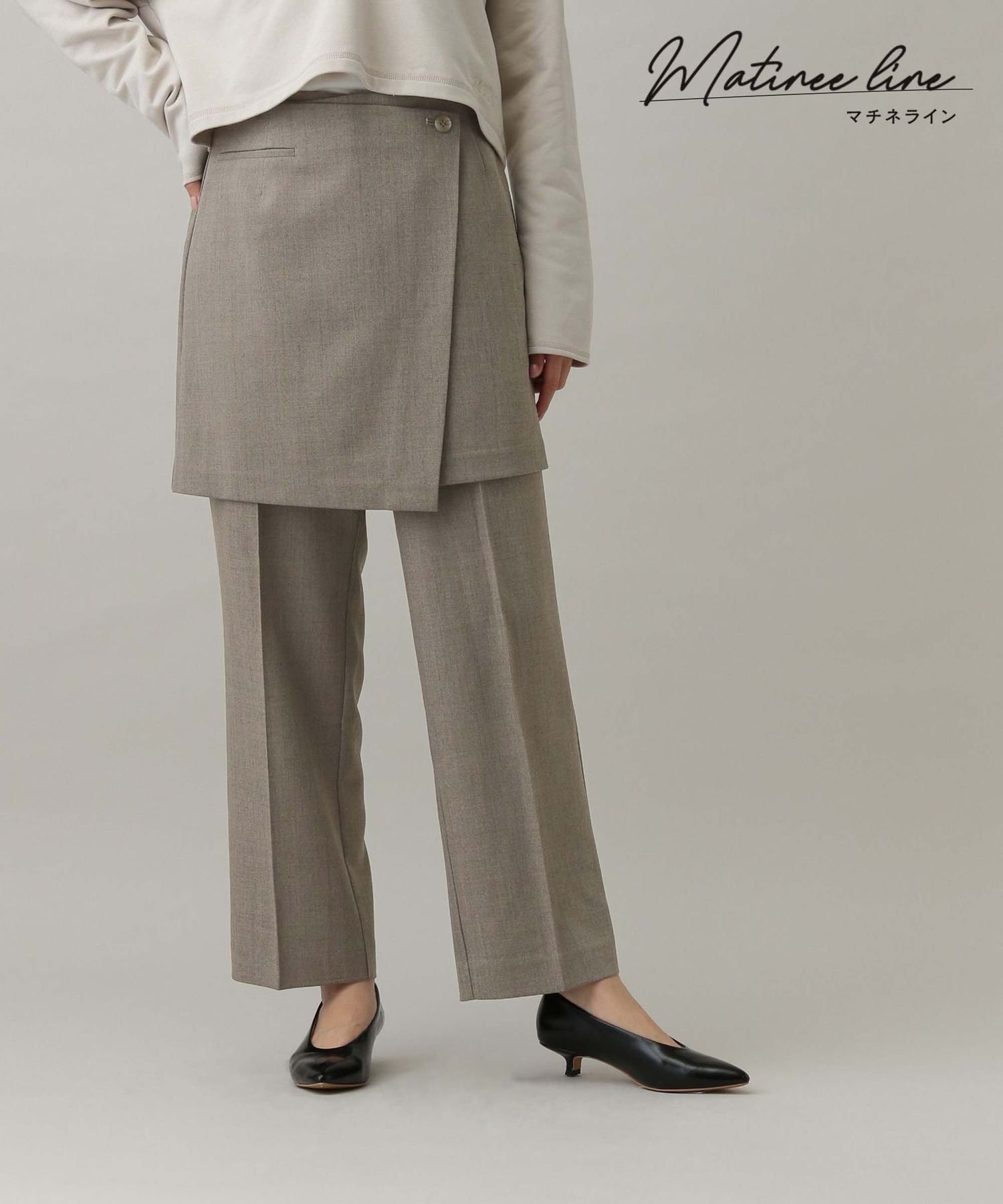 【SALE／70%OFF】GLOBAL WORK MATINEE LINE/カセットアップSETパンツ/282506 グローバルワーク パンツ その他のパンツ ベージュ グレー stylife-14906075 Rakuten Fashion サンプル画像3