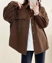 【SALE/20%OFF】aimoha - select - aimoha -select-/ポケットデザインオーバーシャツ アイモハ トップス シャツ・ブラウス ベージュ グリーン【送料無料】