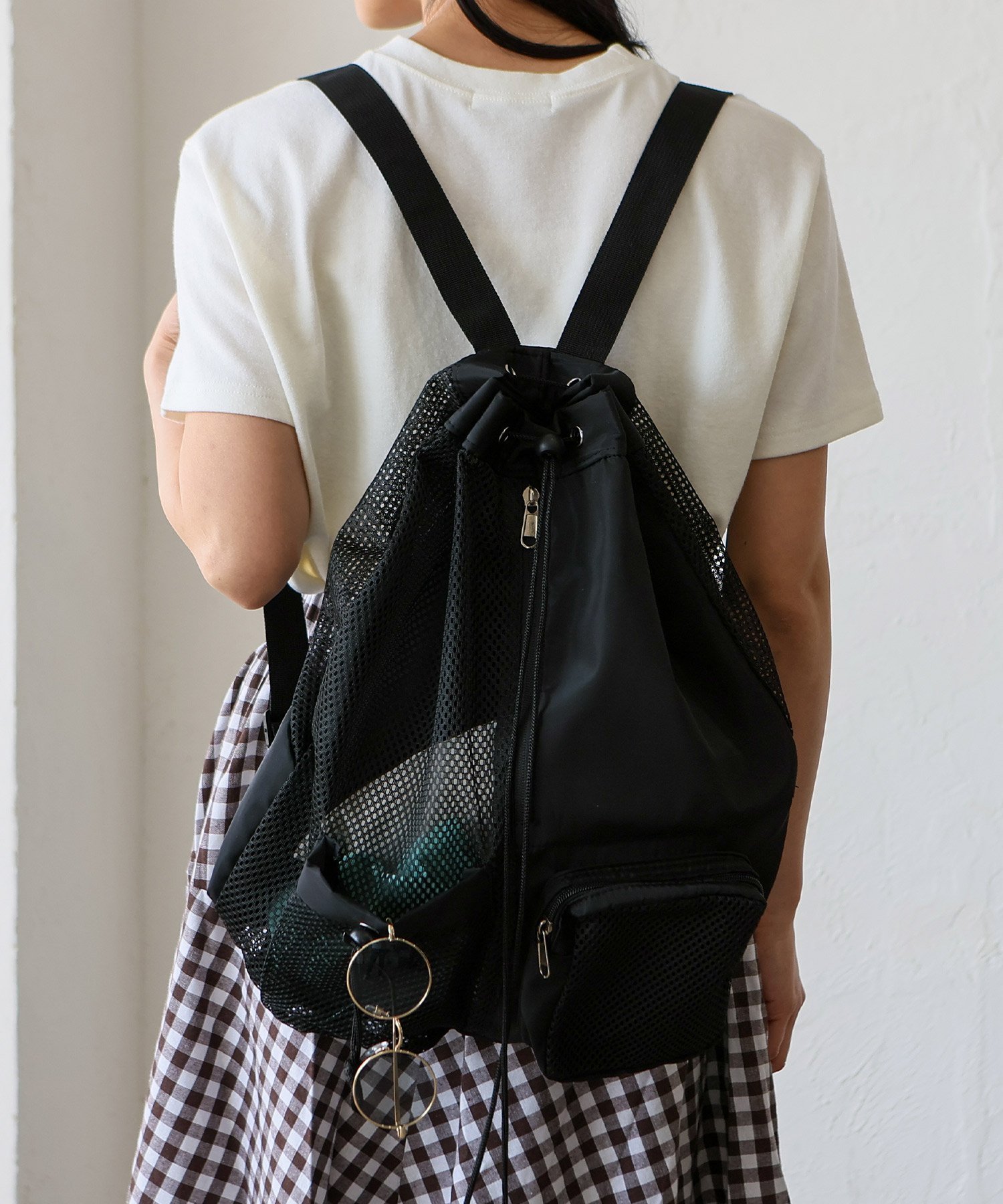 【SALE／37%OFF】aroco メッシュナイロンバッグ ナップサック おしゃれ レディース...