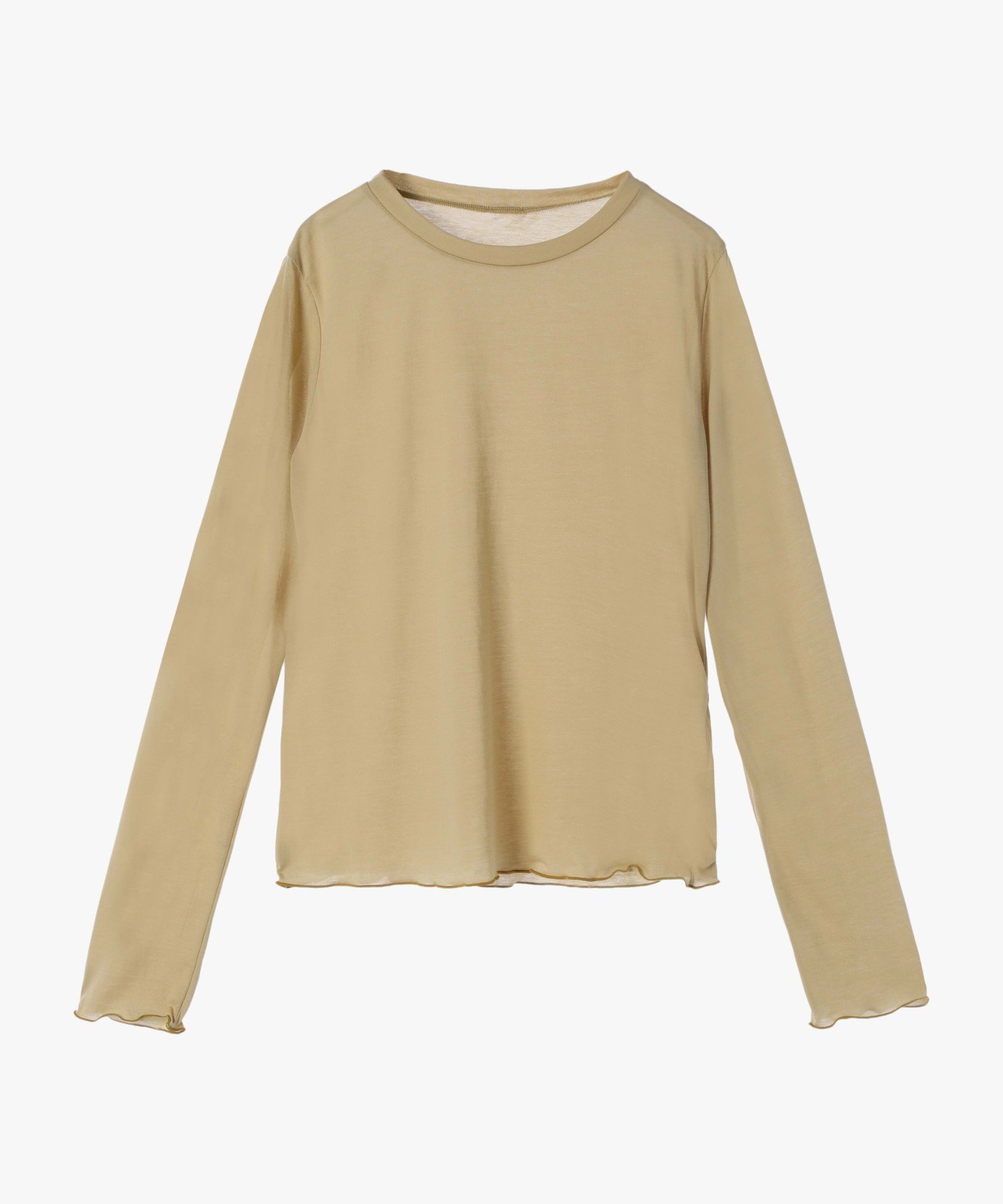 . メロウ ロングスリーブ Tシャツ アニエスベー トップス カットソー・Tシャツ イエロー